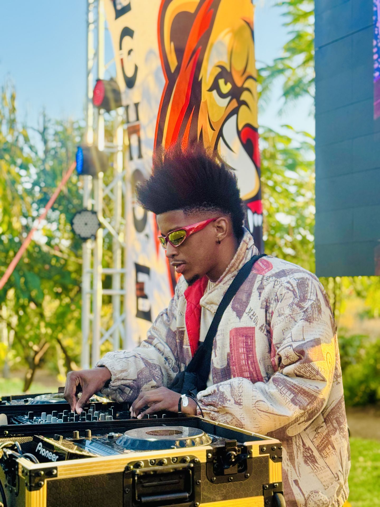 DJ performing at the Kasane Weekender
